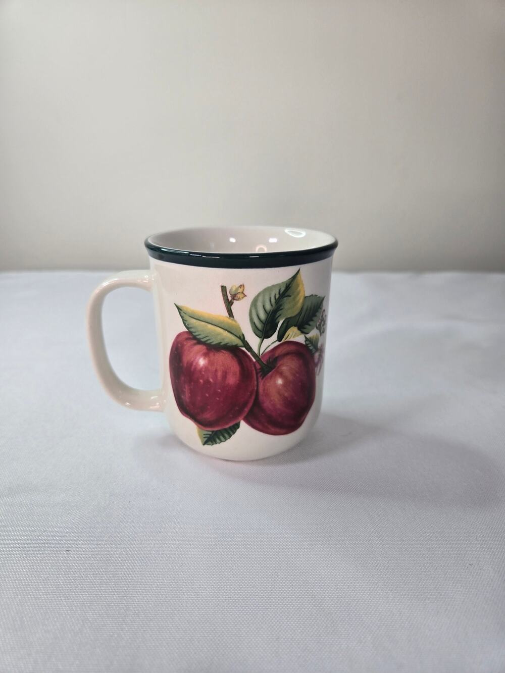Casuals by China Pearl Apple Stoneware Mug Vintage